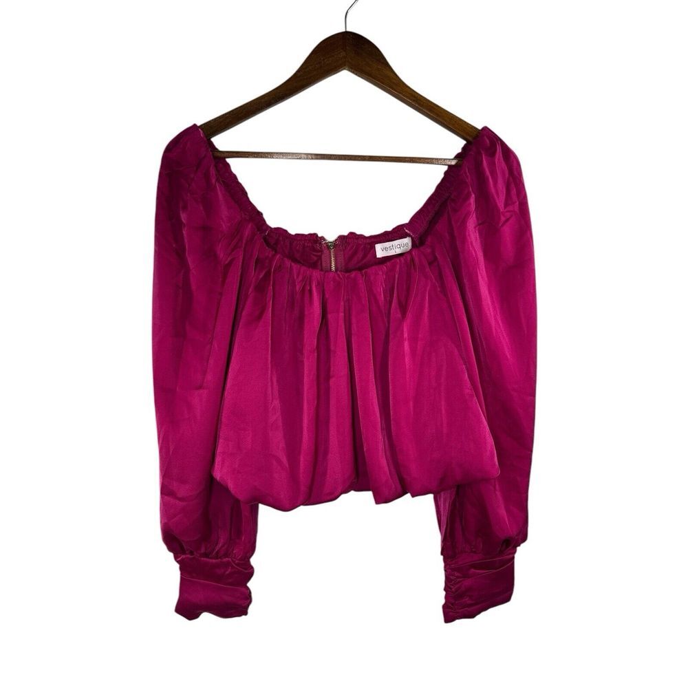 Vestique Crop Top Women's Size L Long Sleeve Cassidy NEW Blouse
